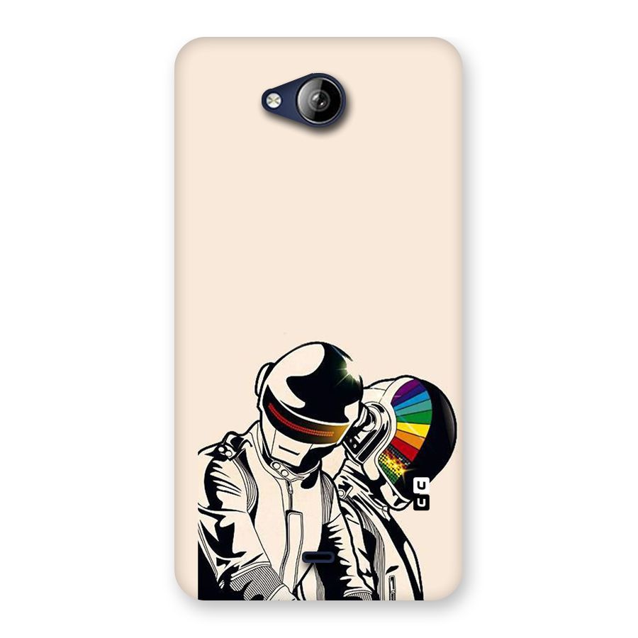 Rainbow Radio Back Case for Canvas Play Q355