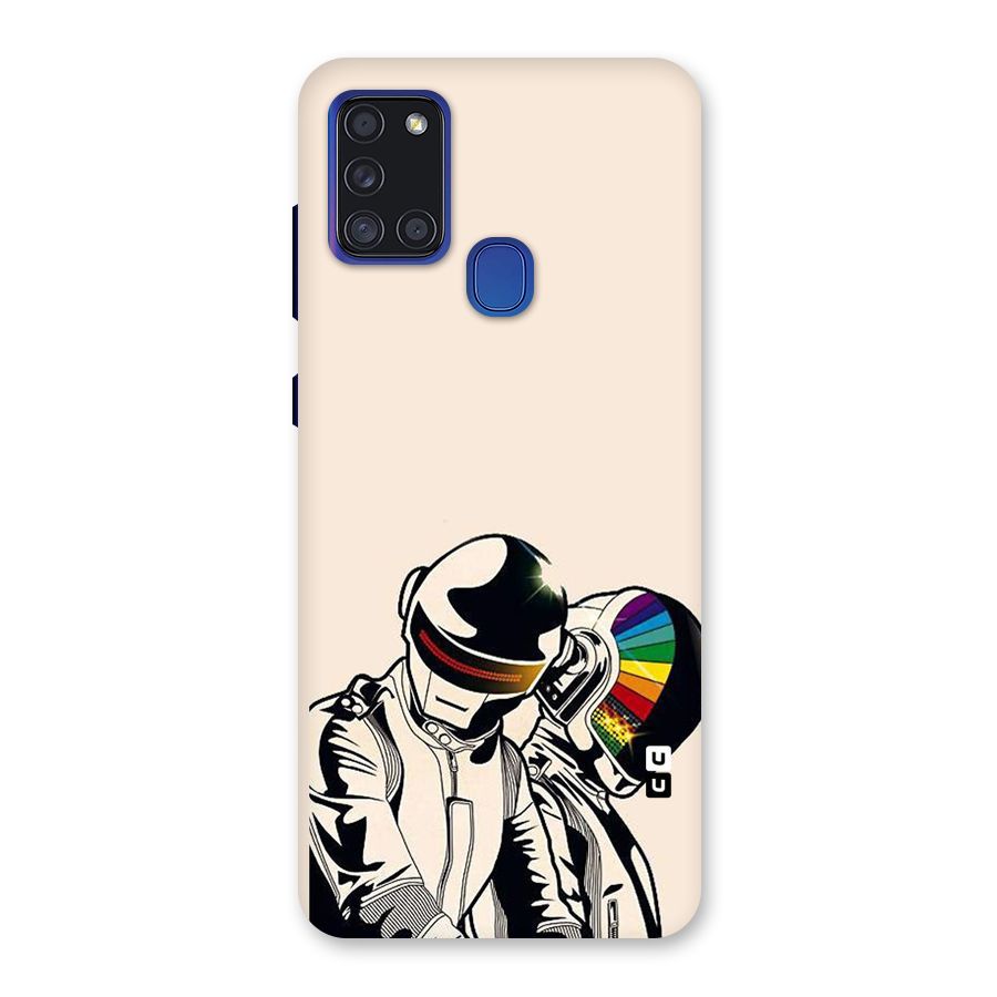 Rainbow Radio Back Case for Galaxy A21s