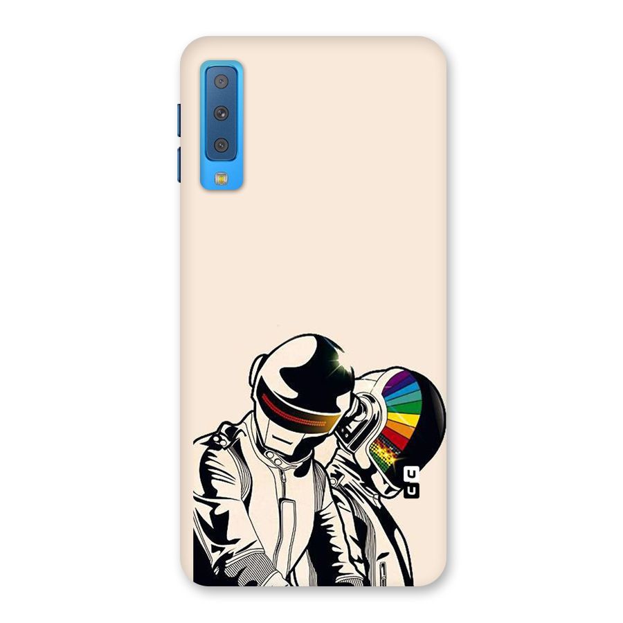 Rainbow Radio Back Case for Galaxy A7 (2018)