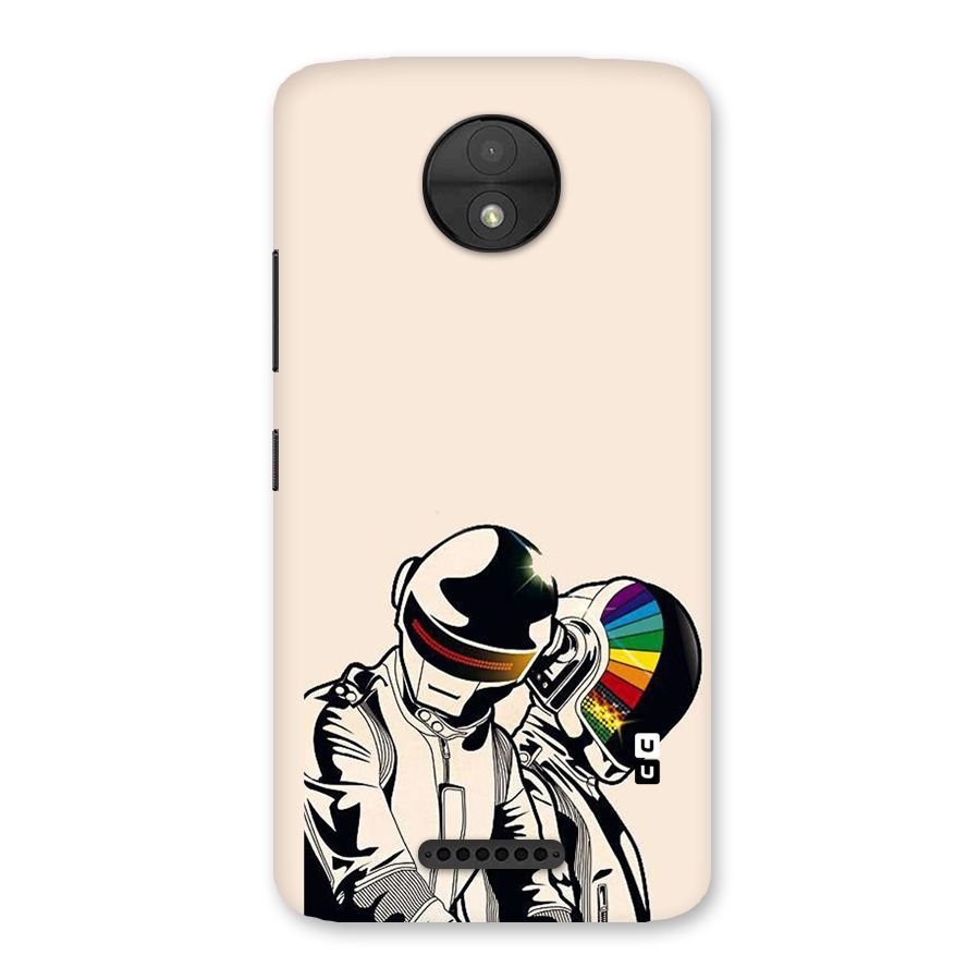 Rainbow Radio Back Case for Moto C
