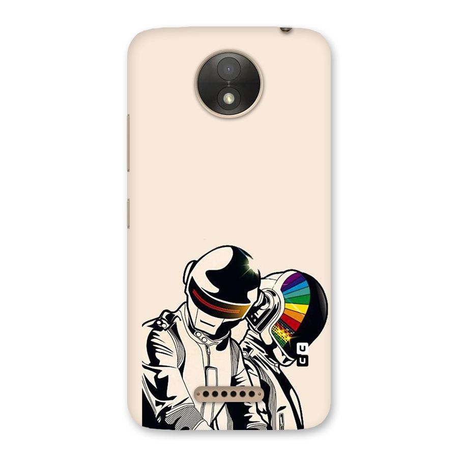 Rainbow Radio Back Case for Moto C Plus