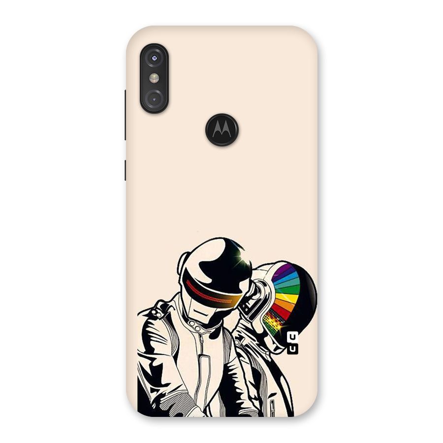 Rainbow Radio Back Case for Motorola One Power