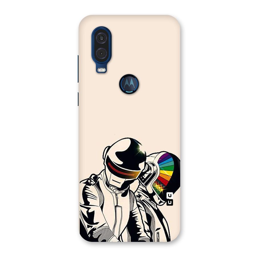 Rainbow Radio Back Case for Motorola One Vision