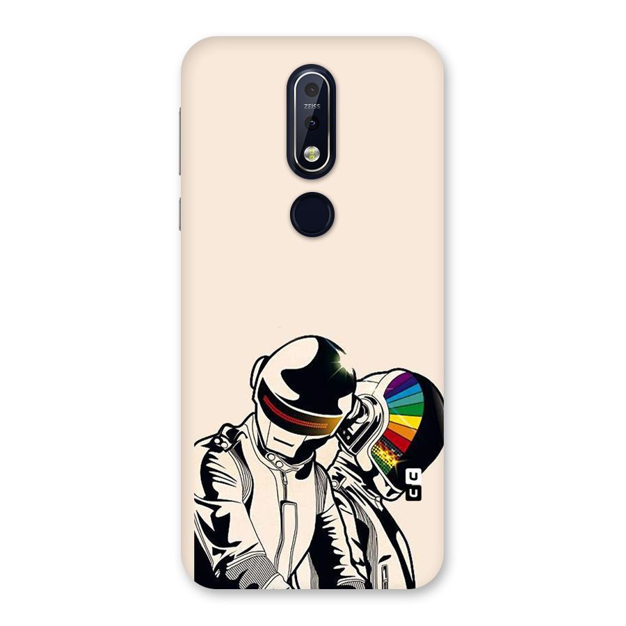 Rainbow Radio Back Case for Nokia 7.1