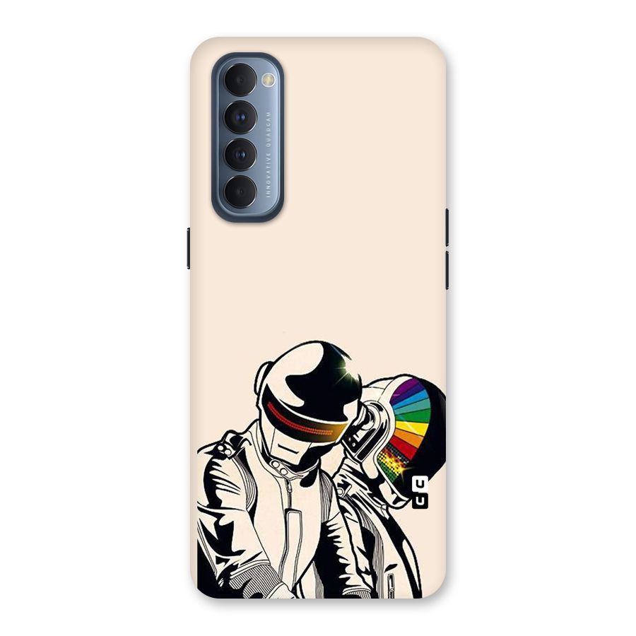 Rainbow Radio Back Case for Reno4 Pro