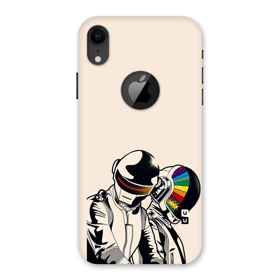 Rainbow Radio Back Case for iPhone XR Logo Cut