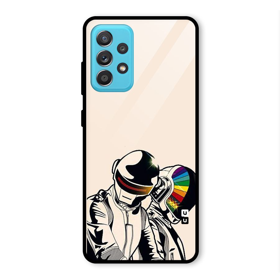 Rainbow Radio Glass Back Case for Galaxy A52
