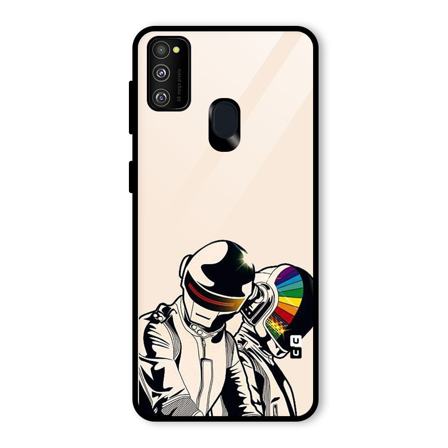 Rainbow Radio Glass Back Case for Galaxy M30s
