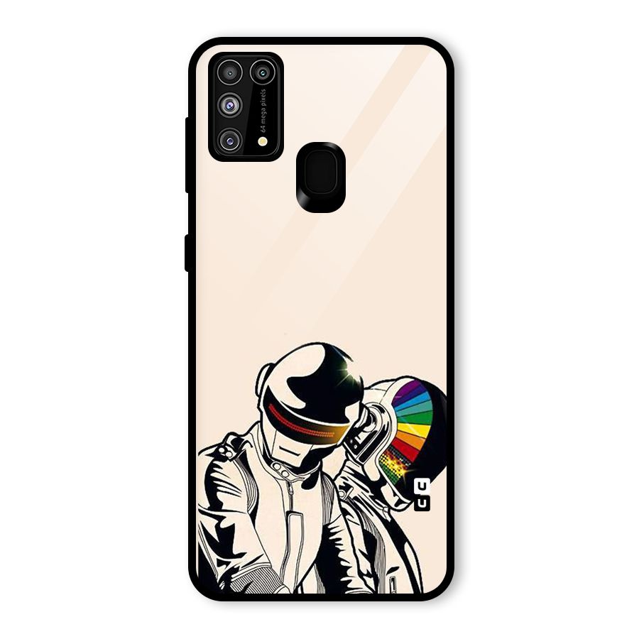 Rainbow Radio Glass Back Case for Galaxy M31