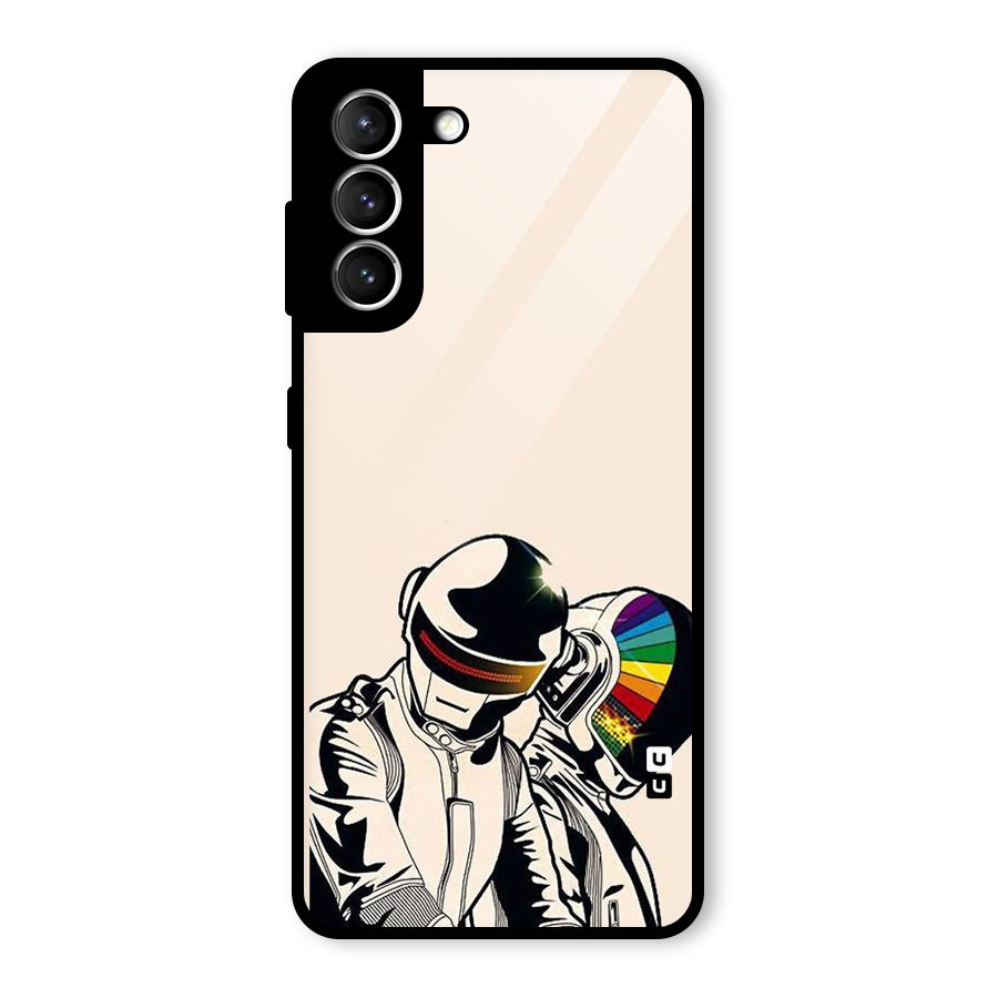 Rainbow Radio Glass Back Case for Galaxy S21 5G