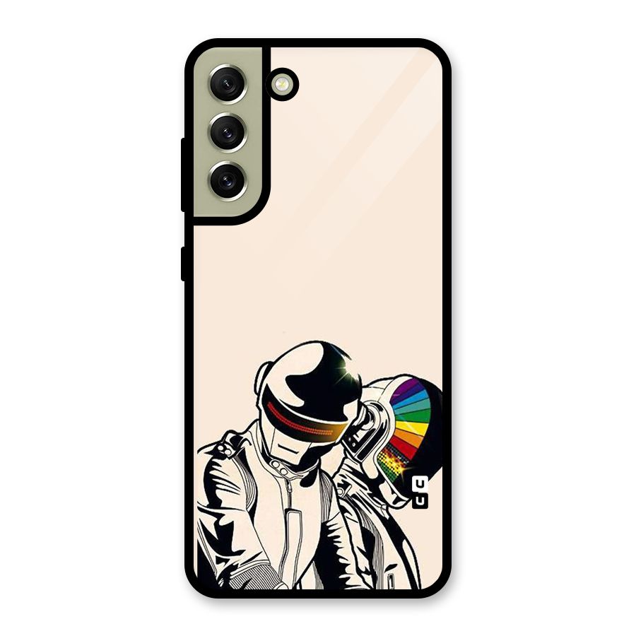 Rainbow Radio Glass Back Case for Galaxy S21 FE 5G