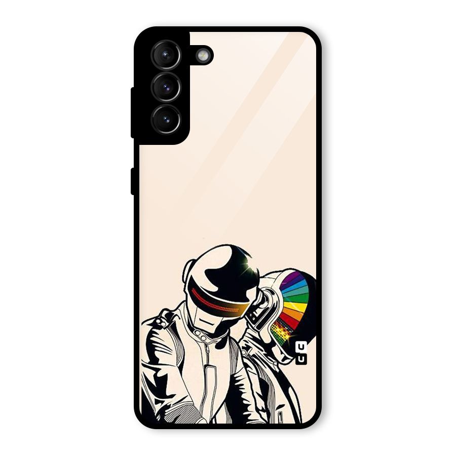 Rainbow Radio Glass Back Case for Galaxy S21 Plus