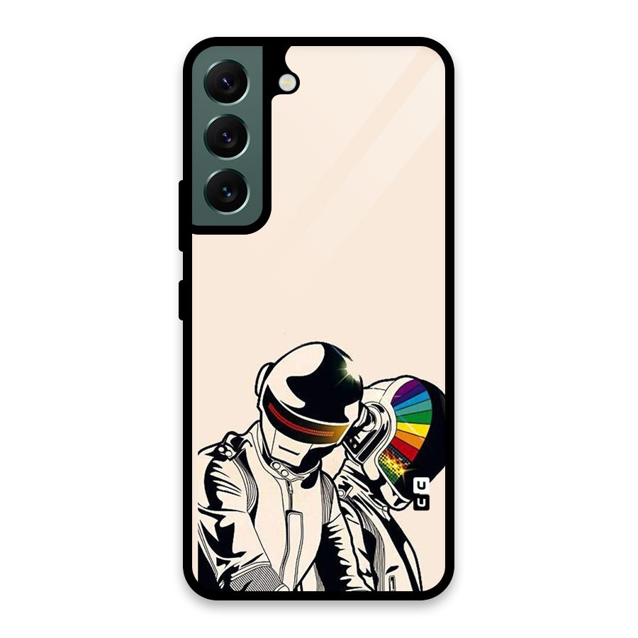 Rainbow Radio Glass Back Case for Galaxy S22 5G