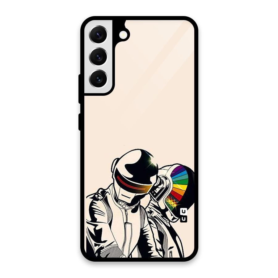 Rainbow Radio Glass Back Case for Galaxy S22 Plus 5G
