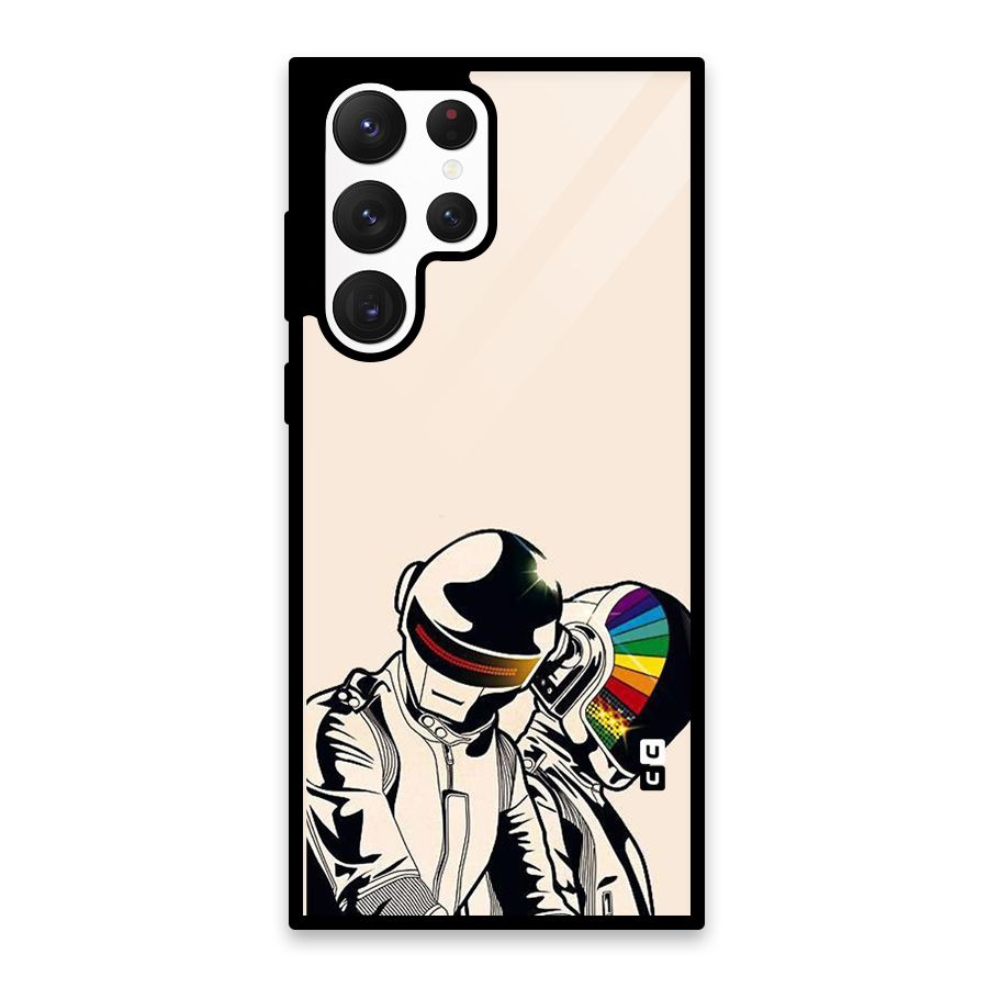 Rainbow Radio Glass Back Case for Galaxy S22 Ultra 5G