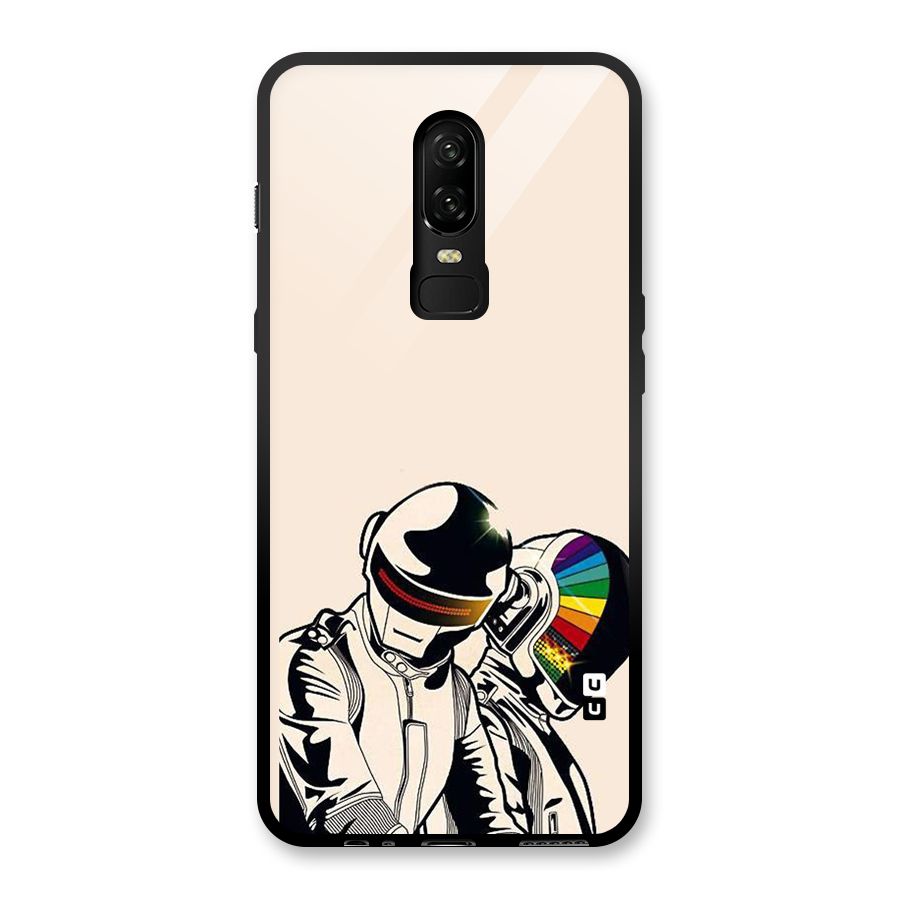 Rainbow Radio Glass Back Case for OnePlus 6