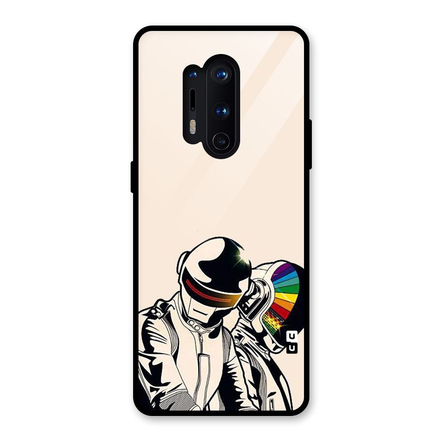 Rainbow Radio Glass Back Case for OnePlus 8 Pro