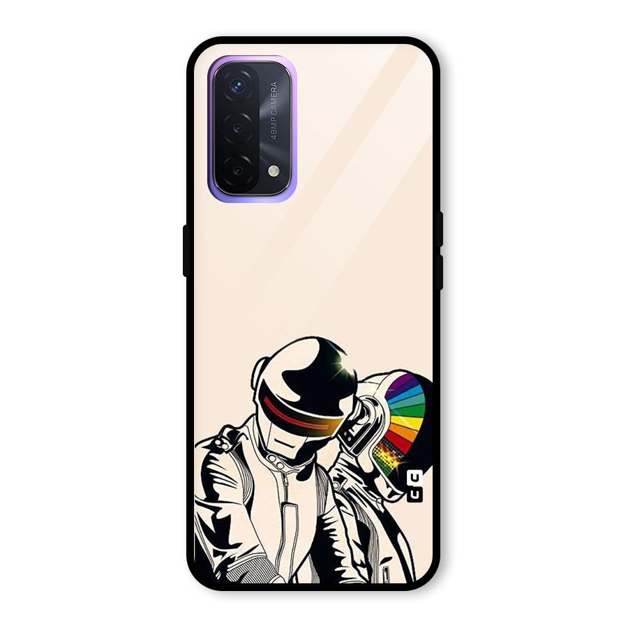 Rainbow Radio Glass Back Case for Oppo A74 5G