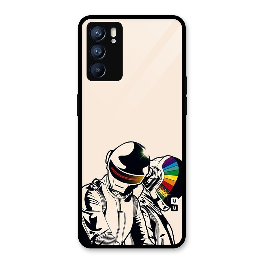 Rainbow Radio Glass Back Case for Oppo Reno6 5G