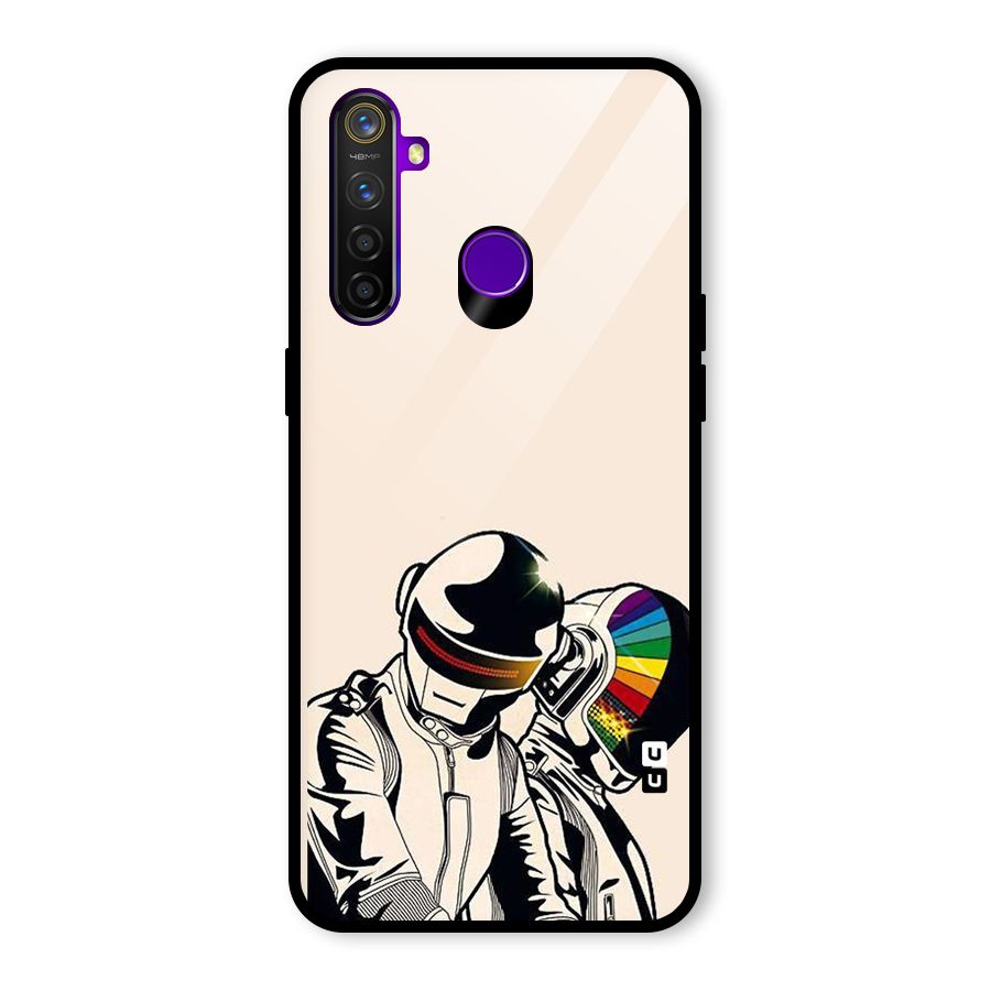 Rainbow Radio Glass Back Case for Realme 5 Pro