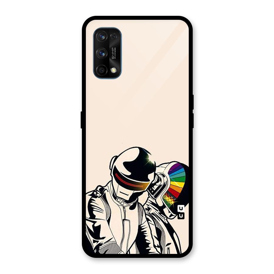 Rainbow Radio Glass Back Case for Realme 7 Pro