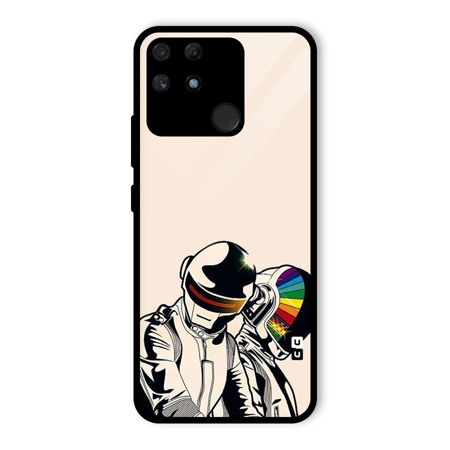 Rainbow Radio Glass Back Case for Realme Narzo 50A