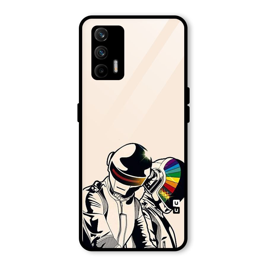 Rainbow Radio Glass Back Case for Realme X7 Max
