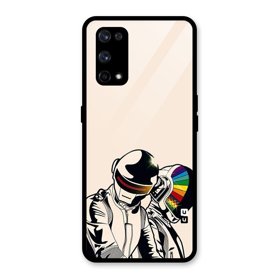Rainbow Radio Glass Back Case for Realme X7 Pro