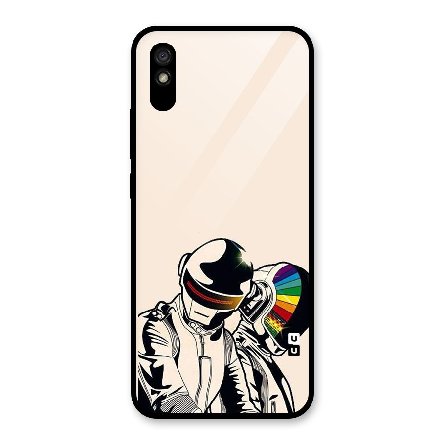 Rainbow Radio Glass Back Case for Redmi 9A