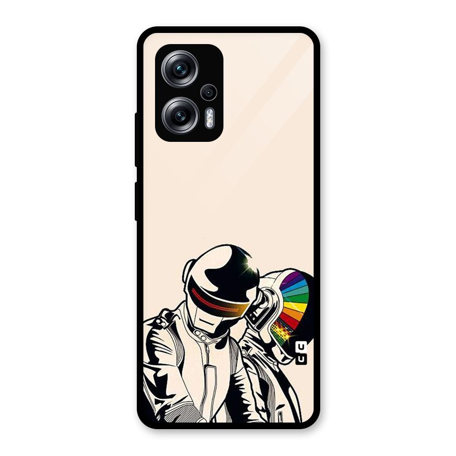 Rainbow Radio Glass Back Case for Redmi K50i