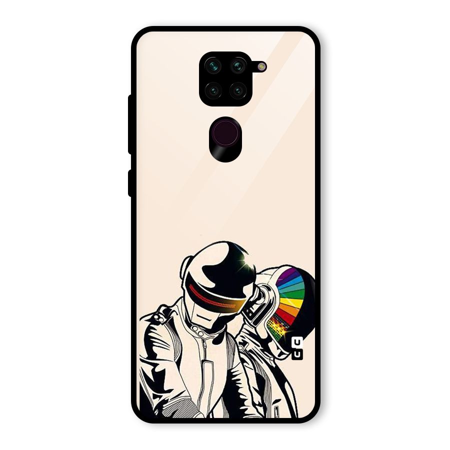 Rainbow Radio Glass Back Case for Redmi Note 9