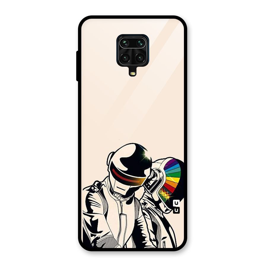 Rainbow Radio Glass Back Case for Redmi Note 9 Pro