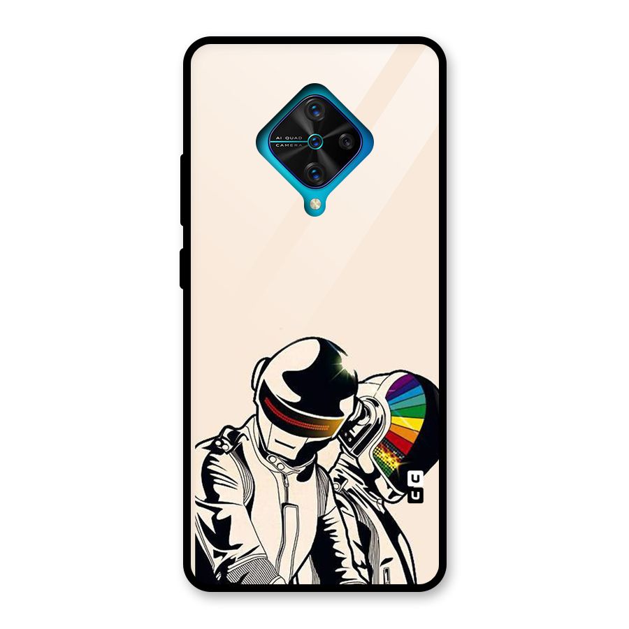 Rainbow Radio Glass Back Case for Vivo S1 Pro