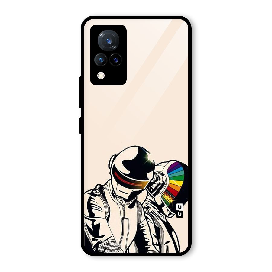 Rainbow Radio Glass Back Case for Vivo V21 5G