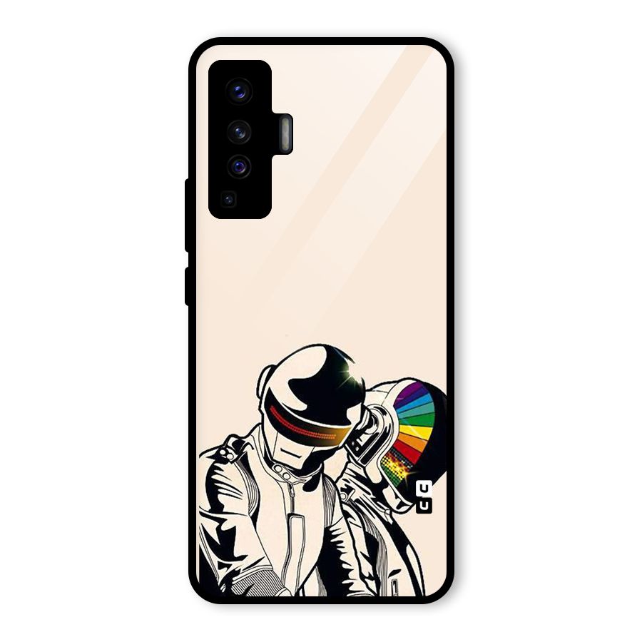 Rainbow Radio Glass Back Case for Vivo X50