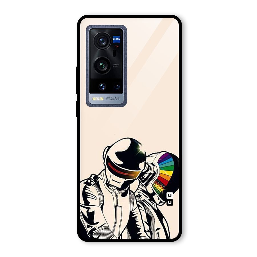 Rainbow Radio Glass Back Case for Vivo X60 Pro Plus