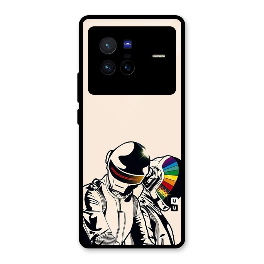Rainbow Radio Glass Back Case for Vivo X80