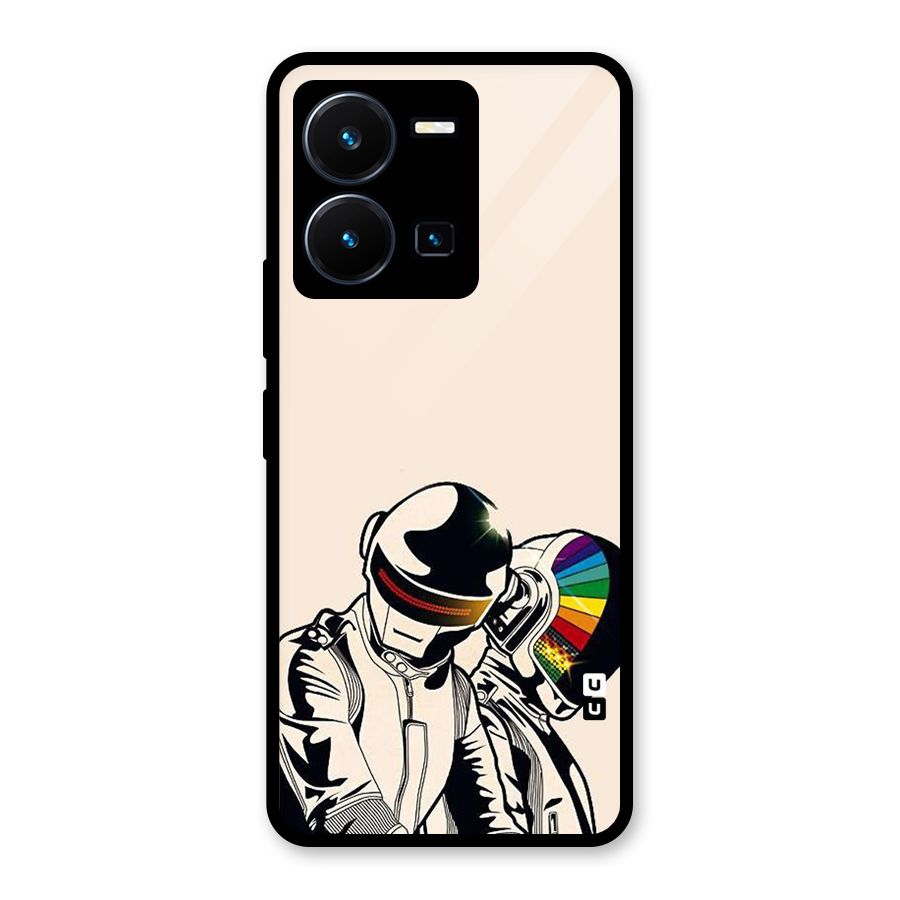 Rainbow Radio Glass Back Case for Vivo Y35