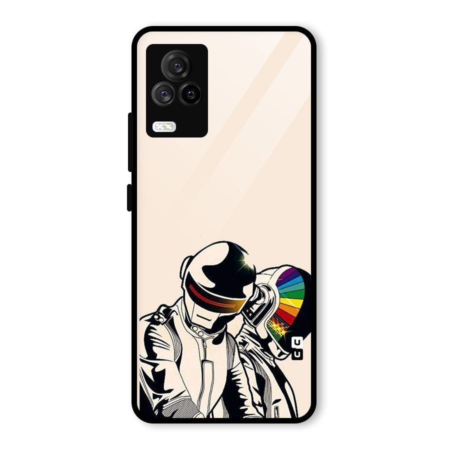 Rainbow Radio Glass Back Case for Vivo iQOO 7 Legend 5G