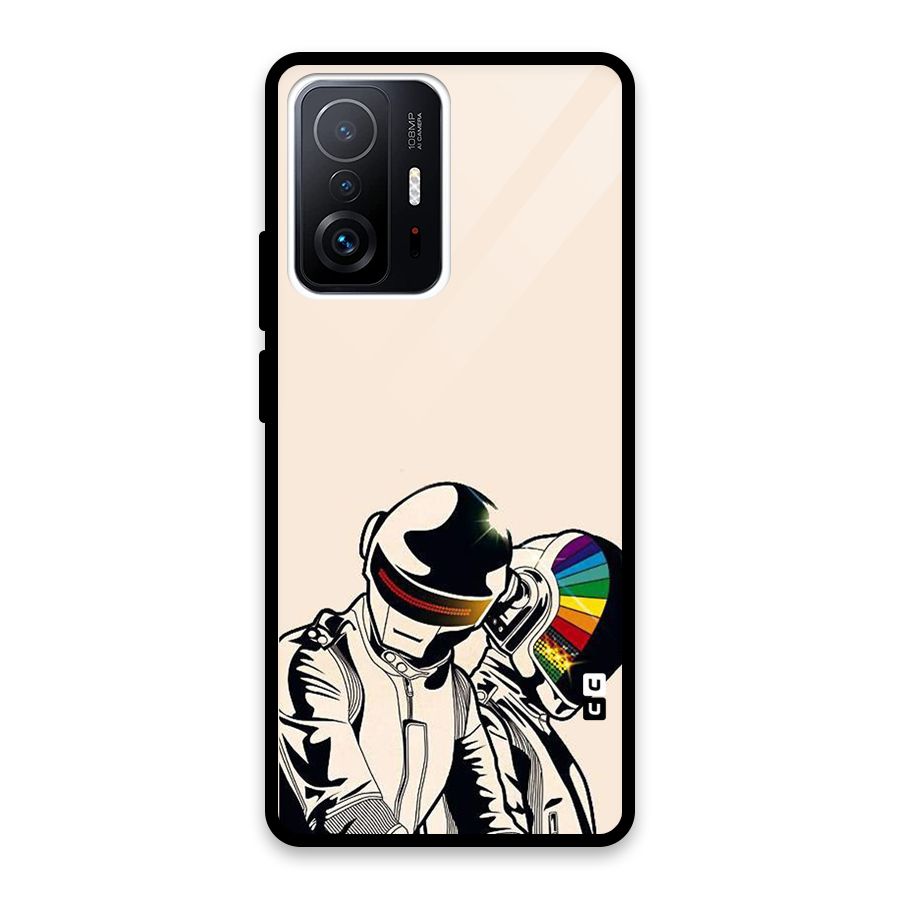 Rainbow Radio Glass Back Case for Xiaomi 11T Pro