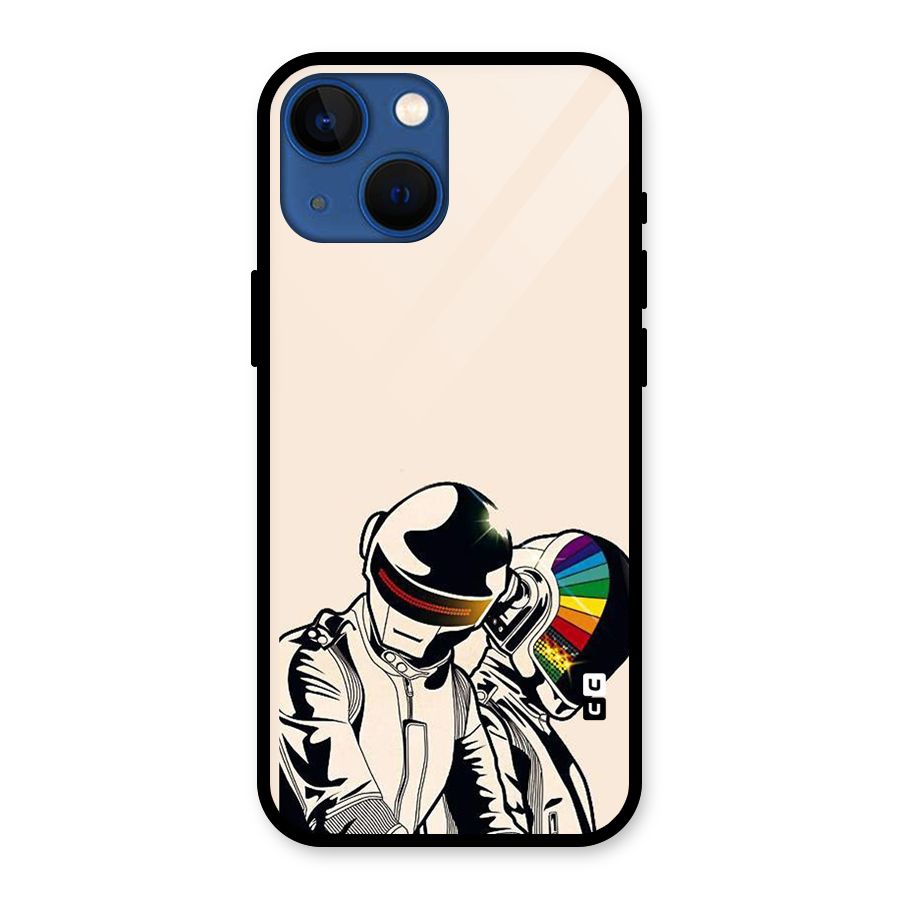 Rainbow Radio Glass Back Case for iPhone 13 Mini