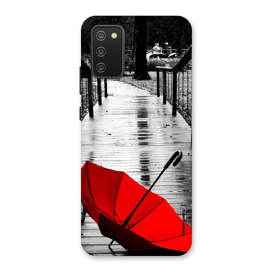 Rainy Red Umbrella Back Case for Galaxy M02s