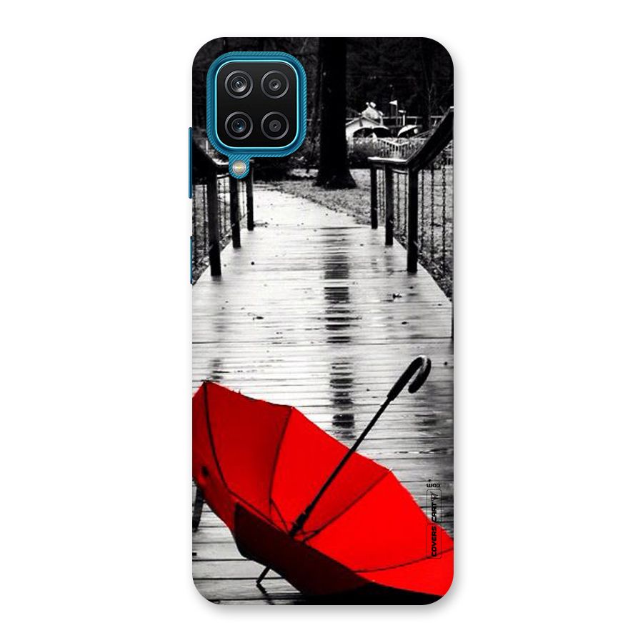 Rainy Red Umbrella Back Case for Galaxy M12