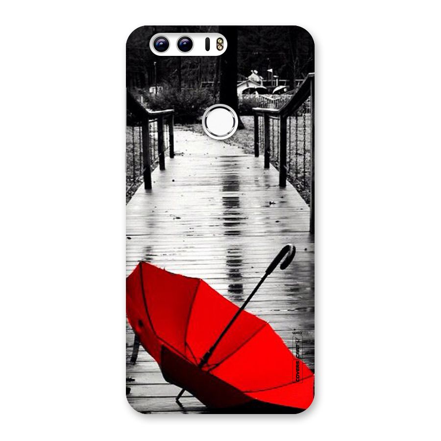 Rainy Red Umbrella Back Case for Honor 8