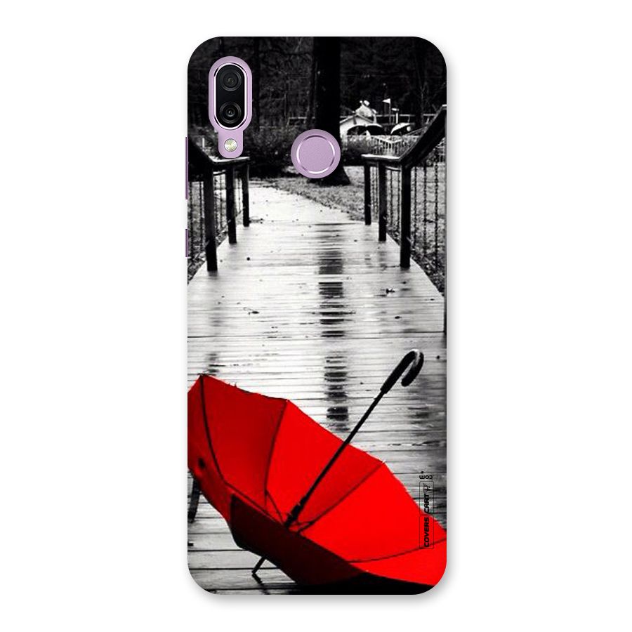 Rainy Red Umbrella Back Case for Honor Play
