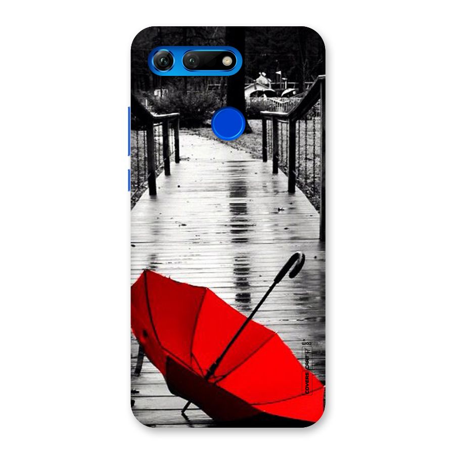 Rainy Red Umbrella Back Case for Honor View 20