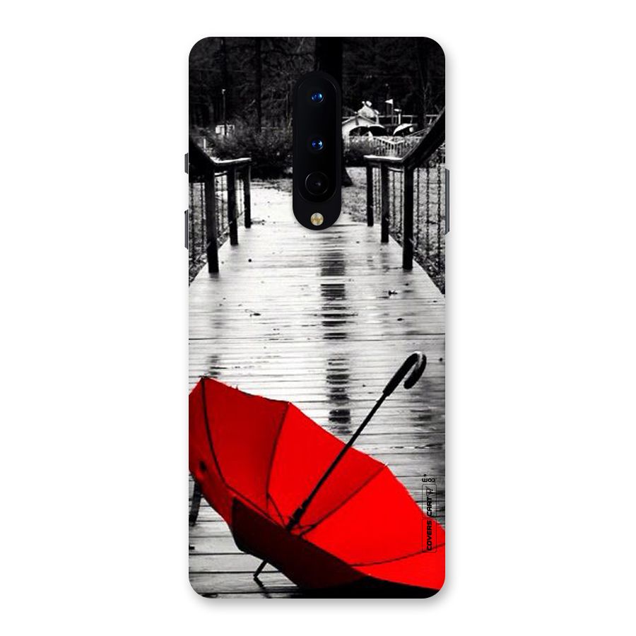 Rainy Red Umbrella Back Case for OnePlus 8