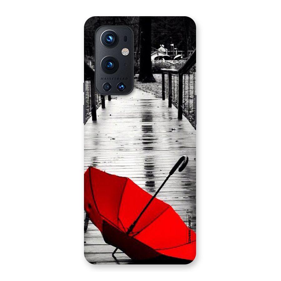 Rainy Red Umbrella Back Case for OnePlus 9 Pro