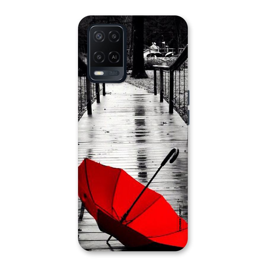 Rainy Red Umbrella Back Case for Oppo A54