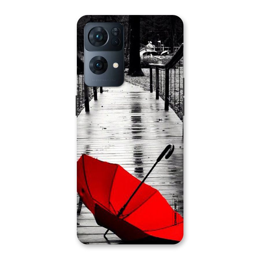 Rainy Red Umbrella Back Case for Oppo Reno7 Pro 5G